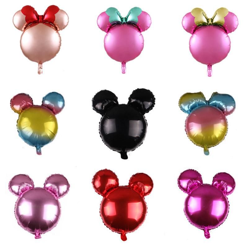 Foil Balloon Birthday Party Micky Mouse Shaped Helium Balloons