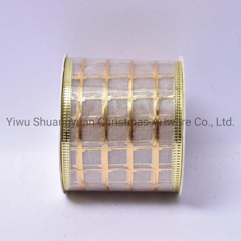 Christmas Ribbon Decor for Holiday Wedding Party Decoration Supplies Hook Ornament Craft Gifts