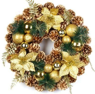 2020 New Design Christmas Wreath Garland for Christmas Hanging Ornaments