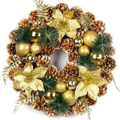 2020 New Design Christmas Wreath Garland for Christmas Hanging Ornaments
