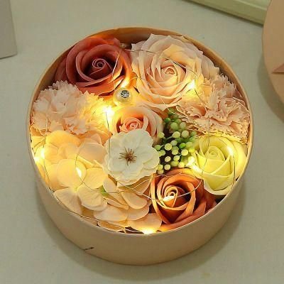 Artificial Rose Flower Soap Roses Gift Box for Valentine&prime;s Day, Mother&prime;s Day, Christmas