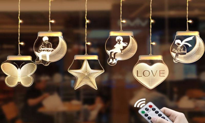 LED Light 3D Decorative Lights for Xmas Valentine′s Birthday Gifts