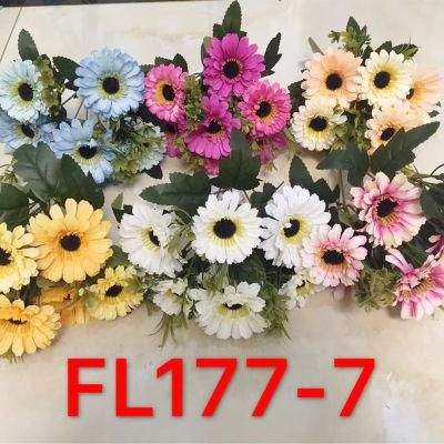 Artificial Silk Flowers Realistic Roses Bouquet Long Stem for Home Wedding Decoration Party