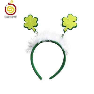 Bulk Custom Hairband Green Headband St. Patrick&prime;s Day Party Supplies