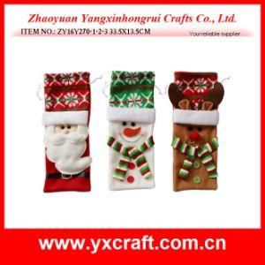 Christmas Decoration (ZY16Y270-1-2-3 33.5X13.5CM) Christmas Wine Craft Bag Item