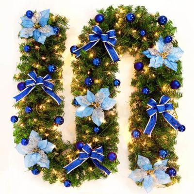 Christmas Decoration Long Green Canes with LED Lighting Christmas Wreath Light Decorative Walking Canes