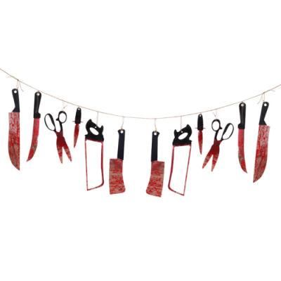 Bloody Garland Banner Halloween Zombie Vampire Party Decorations Supplies