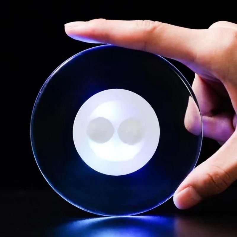 Crystal Ultra-Thin LED Light Cup Glass Coaster