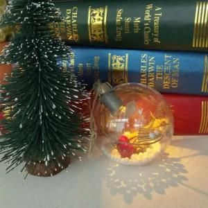Holiday Christmas Mirror Ball Decorative Light for Christmas Tree Glowing Pendant