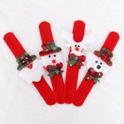 Christmas Decorations Children Ring Pop Party Toy Bracelet Slap Bracelet