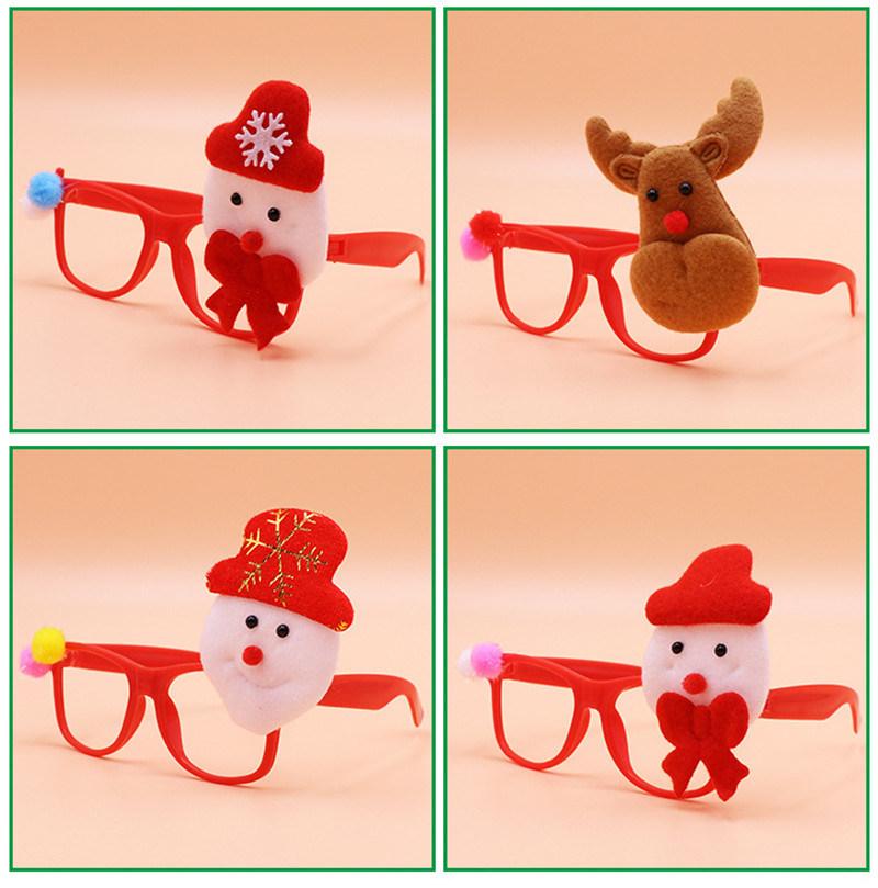 Merry Christmas Frame Novelty Santa Claus Glasses Costume
