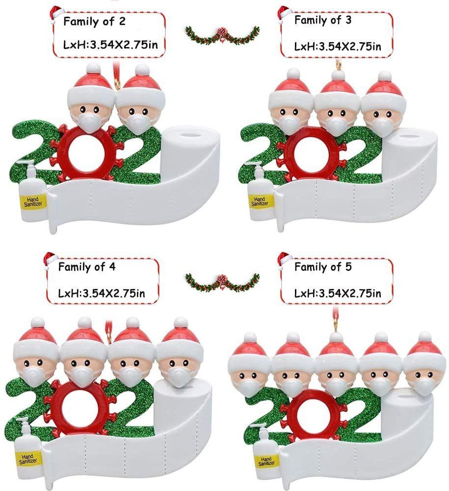 2020 Quarantine Christmas Tree Decoration Gift Personalized Hanging Orname Christmas Hanging Ornament