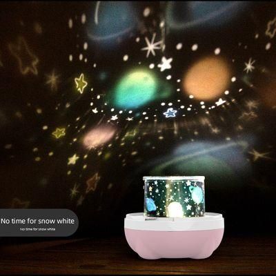 Beautiful 6kinds Projection Tricolor LED Night Light Room Background Decoration Children Craft for Christmas / Birthday