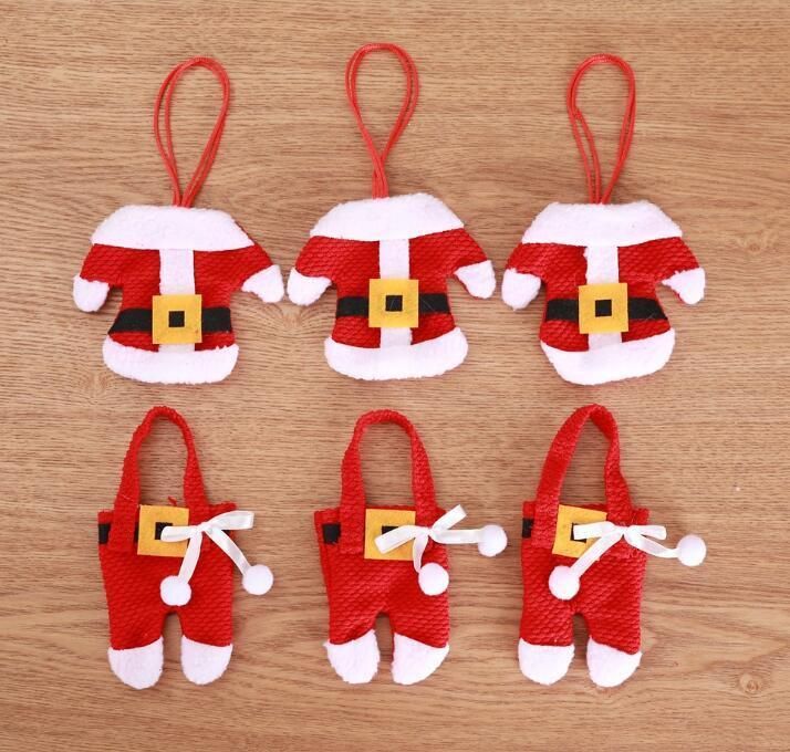 Fancy Santa Christmas Decorations Pockets Dinner Table Decor