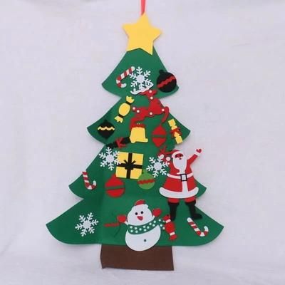 Wholesale High Quality New Design Snowman Figure Christmas Felt Wall Hanging DIY Ornament
