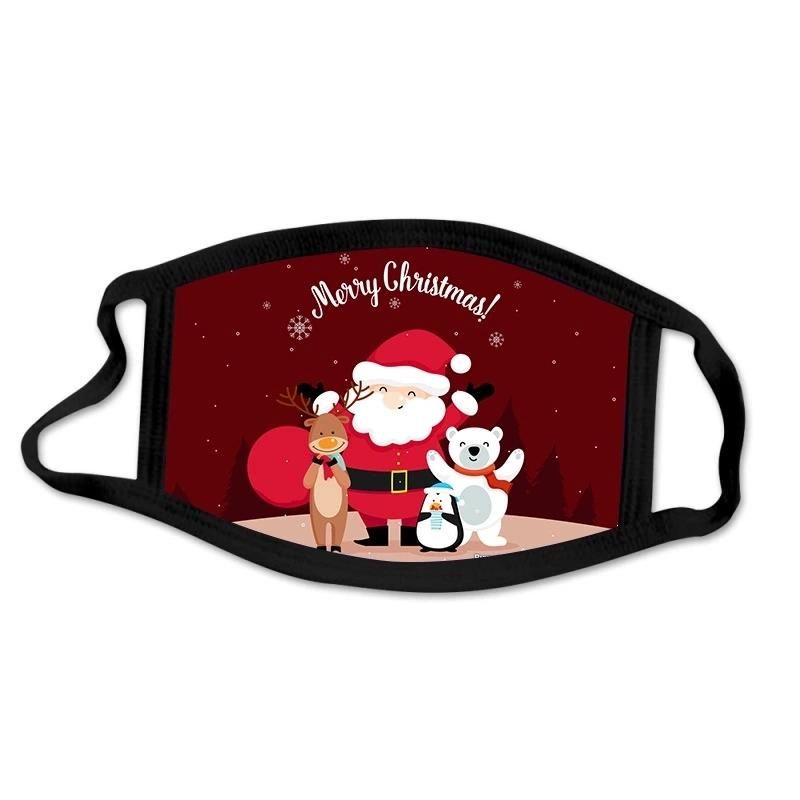 Wholesale Dust Proof Cotton Reusable Washable Christmas Party Masks