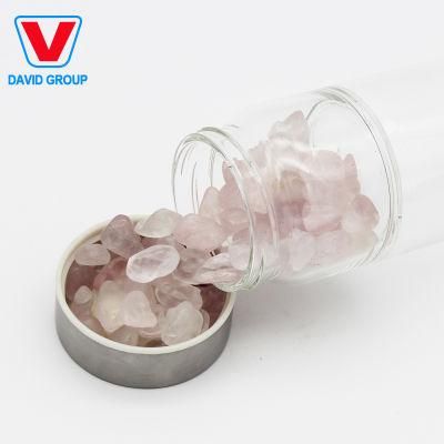 Wholesale Price High Quality Glass Water Bottle with Natural Stones