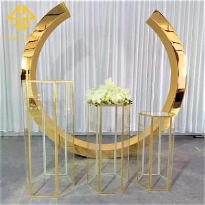 New O Shape PVC Wedding Decoration Round Backdrop Stand Wedding Background Wall