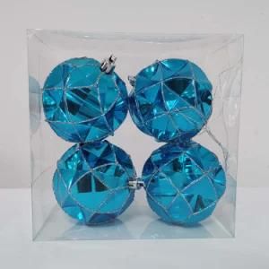 Christmas Tree Ornaments Hand-Painted Christmas Balls Plastic Electroplating Balls