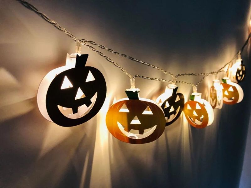 Battery Pumpkin Shaped 1.65 M LED String Lights Halloween Holiday Light