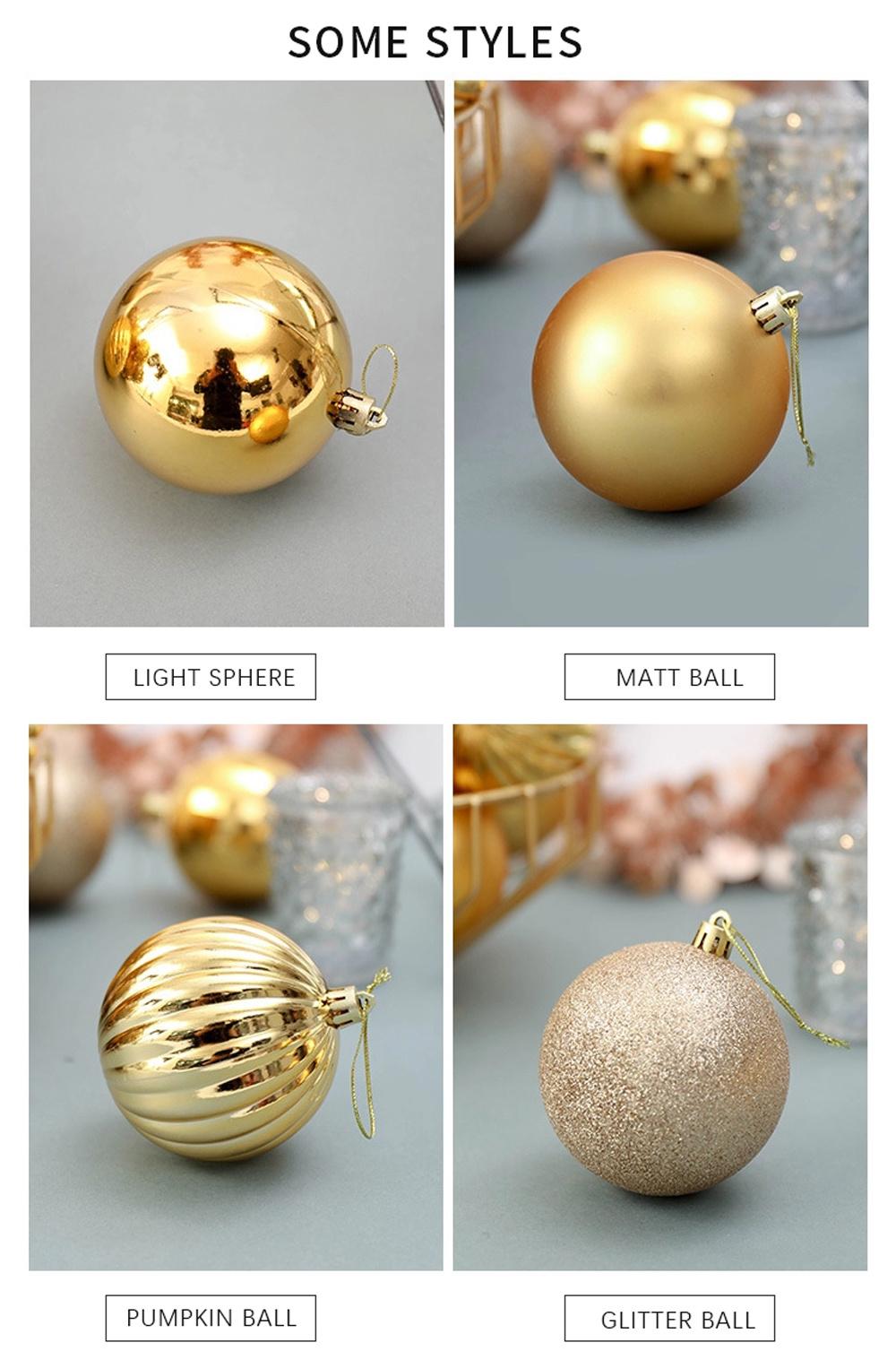 Decorating Colours Shiny Merry Glass Christmas/Xmas Balls