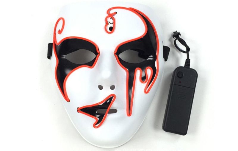 Party LED Ghost Face EL Light up Mask