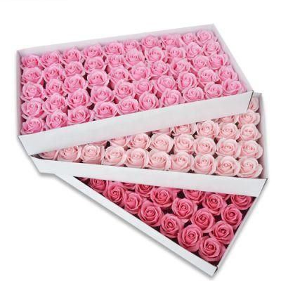 Beautiful Handmade Soap Flower Bouquet Rose Bouquet Gift Factory Wholesale Cool Water Rose 6cm