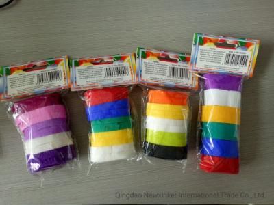 Multicolor Assorted Color Crepe Streamer for Rain Silk Paper Curtain