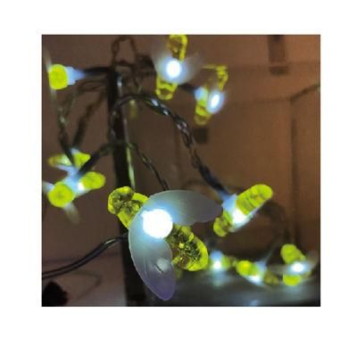 Waterproof Outdoor Patio Decor LED String Lights Fairy Garden Honeybee Light