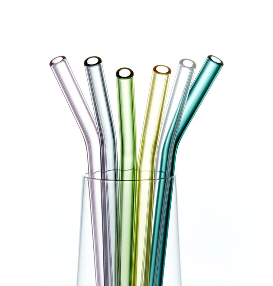 Manufacturer Custom Made Bent Glass Drinking Straw