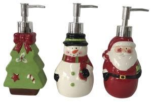 Ceramic Lovely Craft Santa Deer Xmas Tree Christmas Lotion