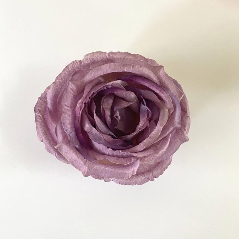 Wholesale High Quality Rose Flower Heads Silk Flower Wall Panel Flower Heads