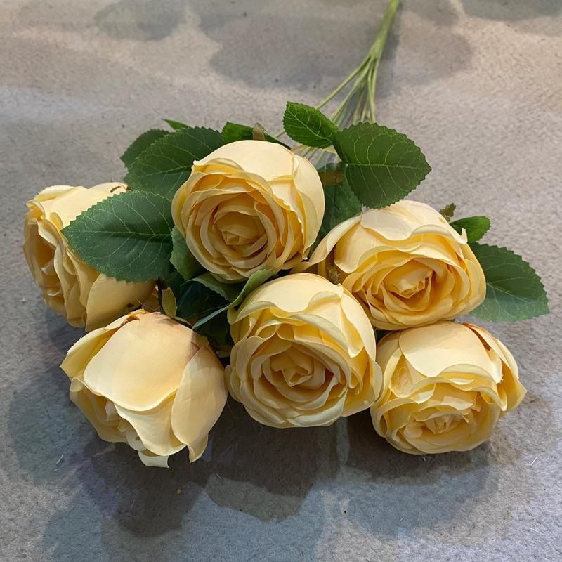 Dia8cm High Quality Roses Artificial Flowers Single Stem Flowers Rose for Wedding Decoration