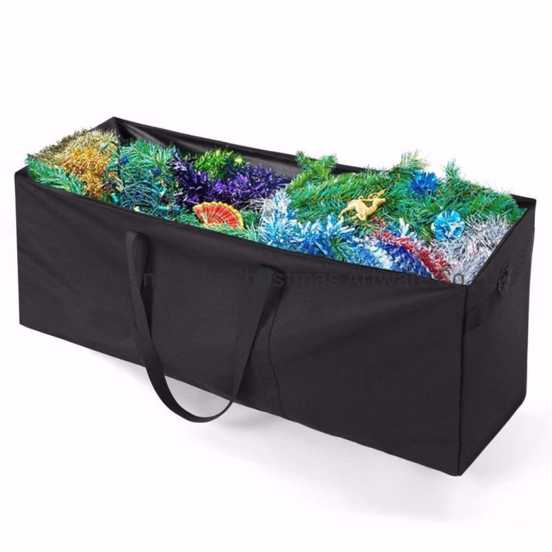 Heavy Duty Black Portable Oxford Fabric Christmas Tree Storage Bag