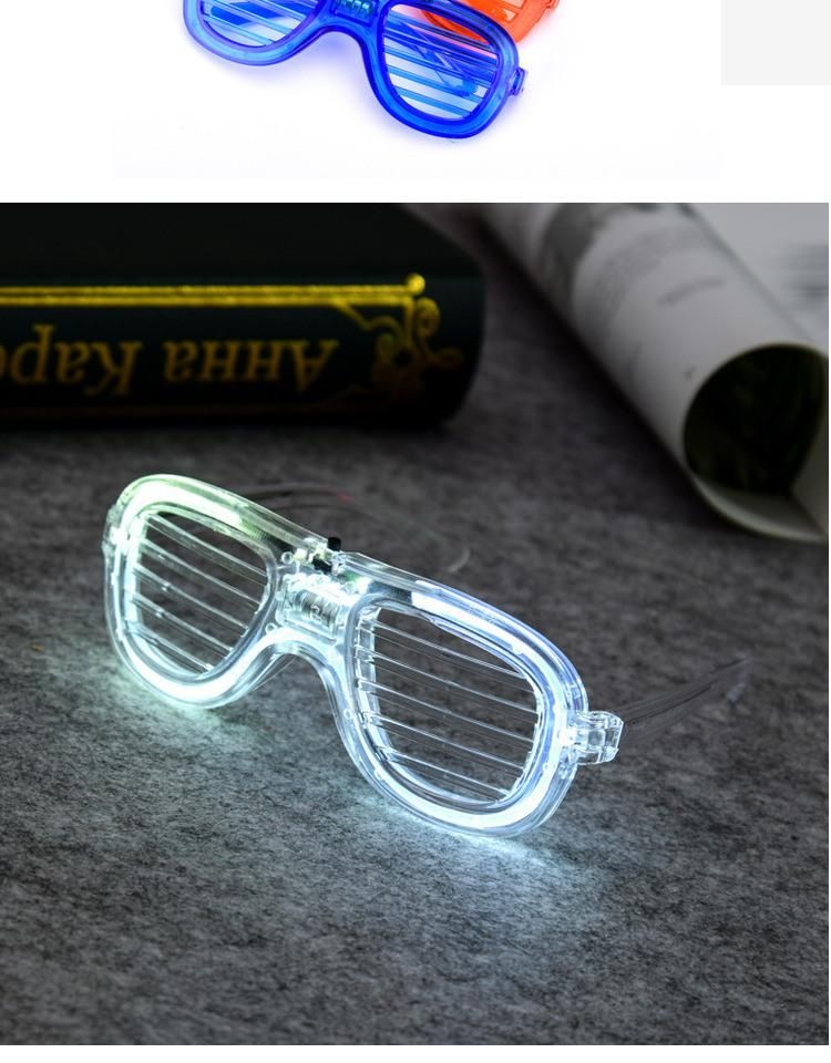 Flash Lighting EL Wire Glasses