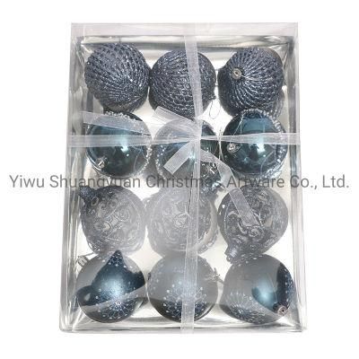 New Design High Sales Christmas Shiny Painted Ball for Holiday Wedding Party Decoration Supplies Hook Ornament Craft Gifts