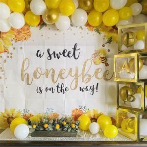 Yellow Balloon Garland Arch Baby Sunflower Theme Party Decoration