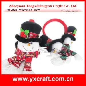 Christmas Decoration (ZY14Y39-1-2 18CM) Christmas Snowman Headband Party Items