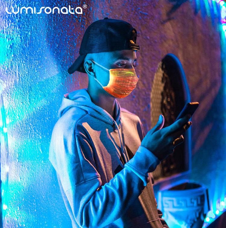 Amazon LED Mask, 2020 LED Face Mask Manufacturer, Fashion USB Reusable LED Masks
