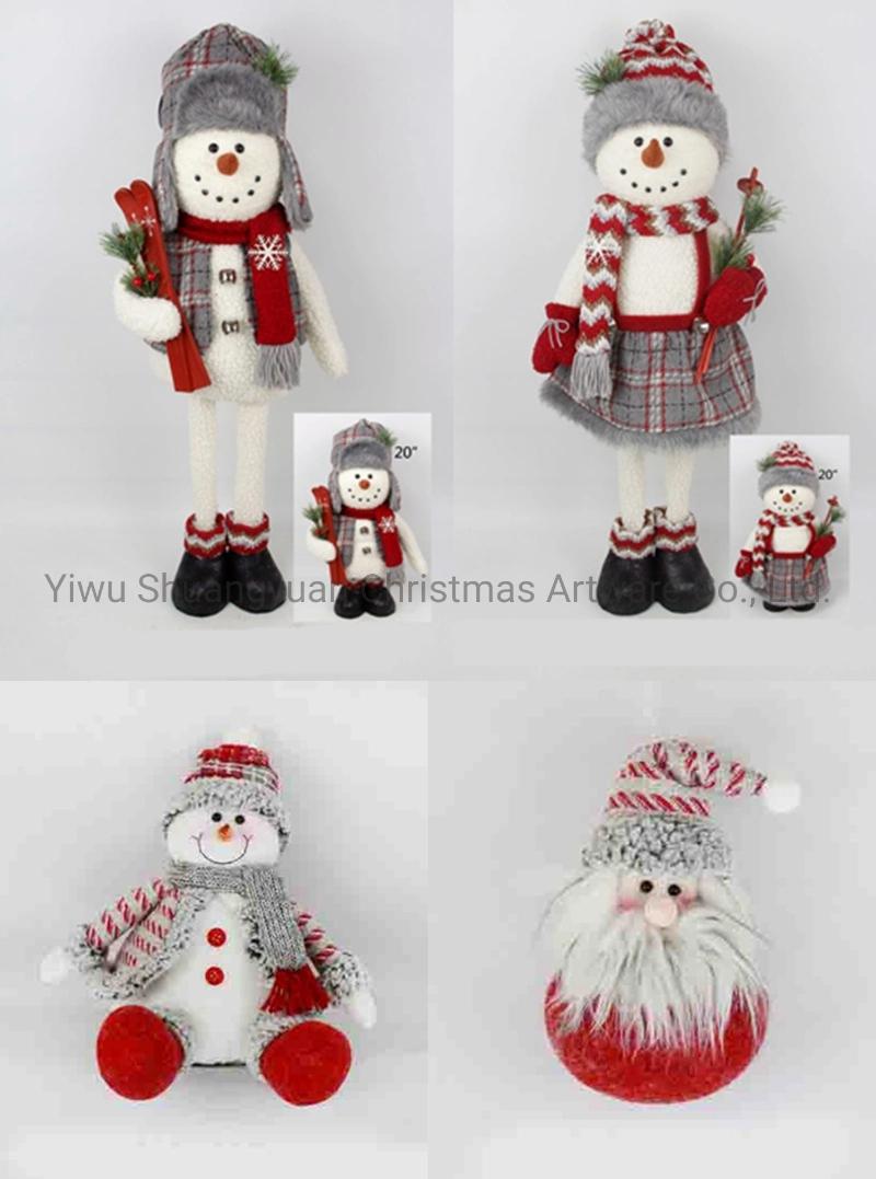 Christmas Snowman for Holiday Wedding Party Decoration Supplies Hook Ornament Craft Gifts