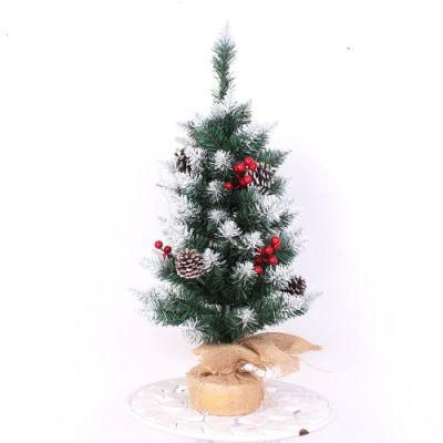Yh21117 Artificial Table Top Xmas Tree Home Decoration with Pine Cone and Berry Christmas Decoration