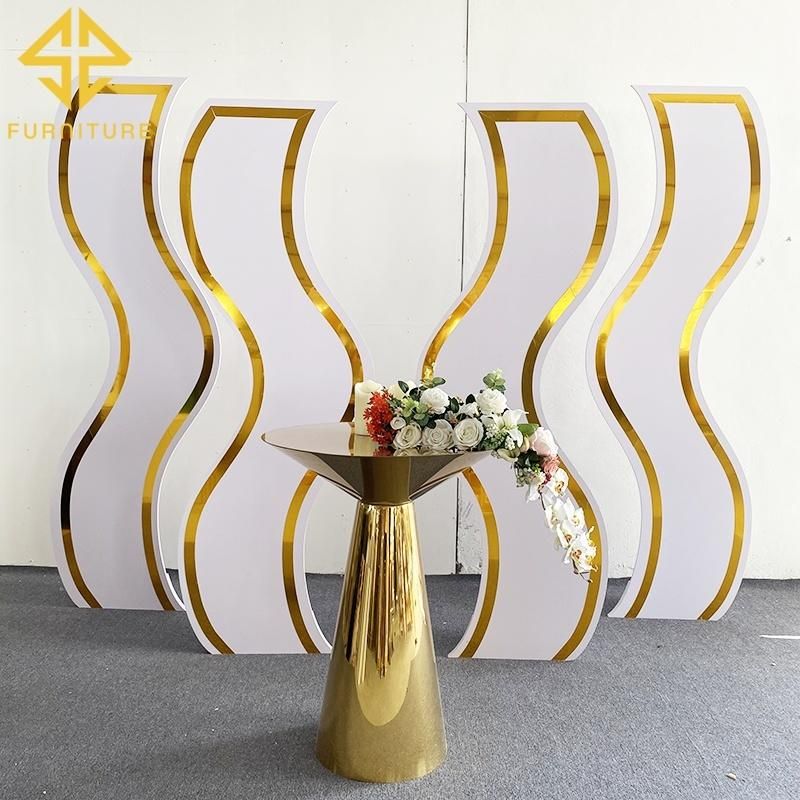 New Arrival PVC S Shape Wedding Backdrop for Events Party Background Wall Stand