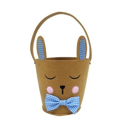 Felt Custom Bunny Ears Commercial Cheap Decoration Baskets for Easter