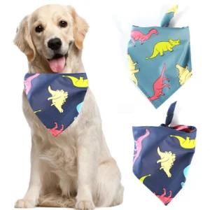 Pet Dog Dinosaur Theme Party Saliva Towel Cartoon Scarf Dress up Props