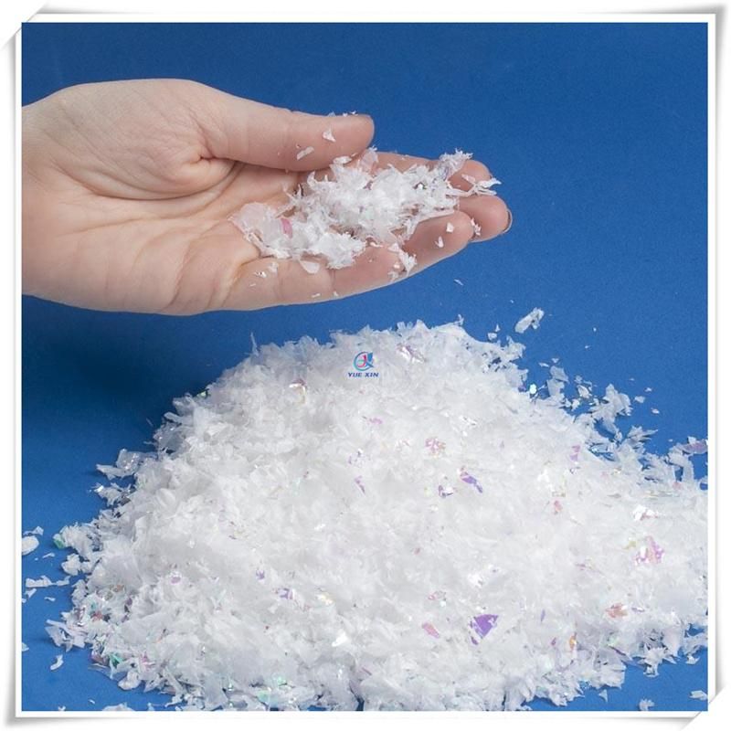 Iridescent Artificial Snow for Embellishing Holiday Crafts and Displays