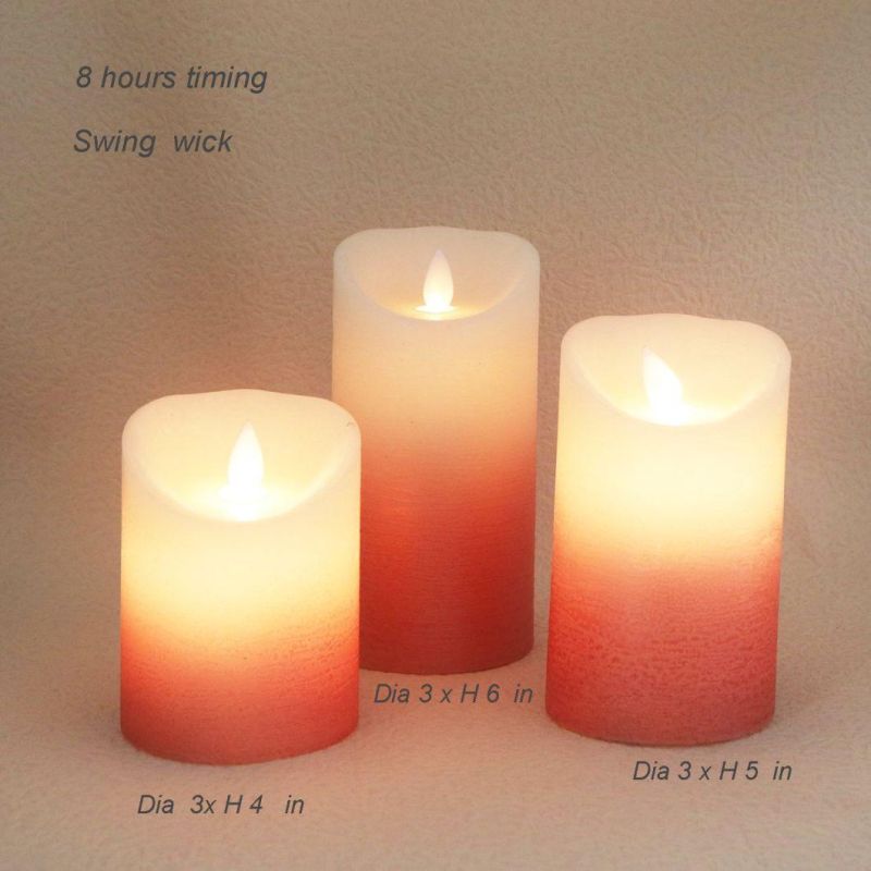 Customized LED Flameless Candle for Christmas