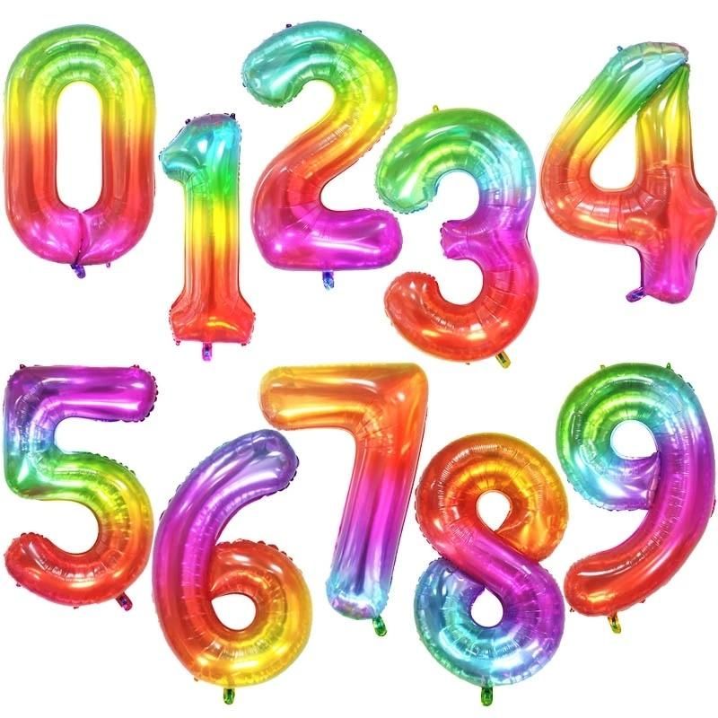 40inch Big Foil Birthday Number Balloons Home Party Supplies Decorations