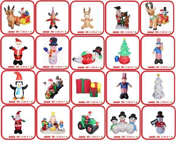 6FT Christmas Inflated Snowman with Gift, Blow up Indoor Outdoor Funny Decoration