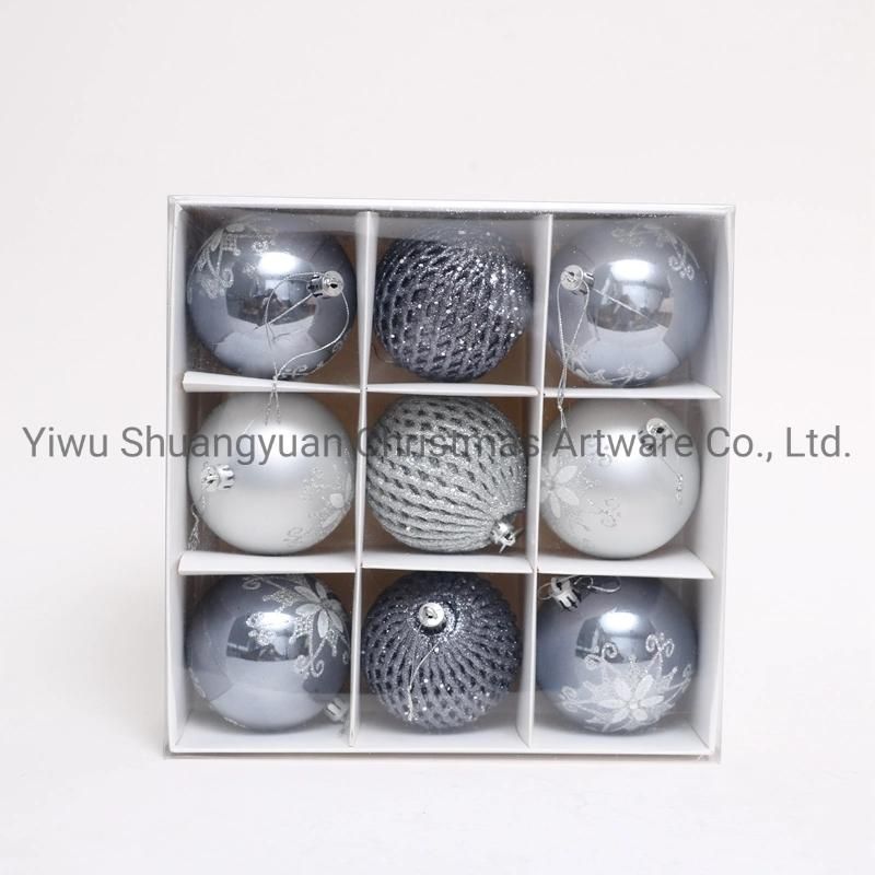 2020 New Design High Sales Christmas Shiny Painted Ball for Holiday Wedding Party Decoration Supplies Hook Ornament Craft Gifts