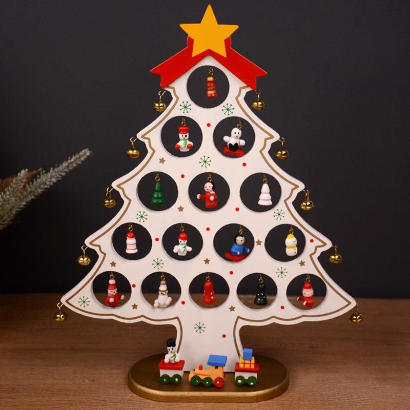 Christmas Decorations Christmas Tree Decorations Wooden Tabletops Decorate Christmas Gifts